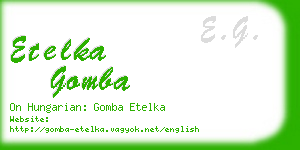 etelka gomba business card